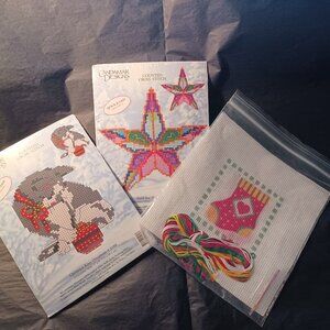 3 Quick & Easy Counted Cross Stitch Kits - Ornaments